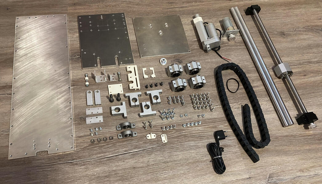 single mechanical parts of the tv extension unit