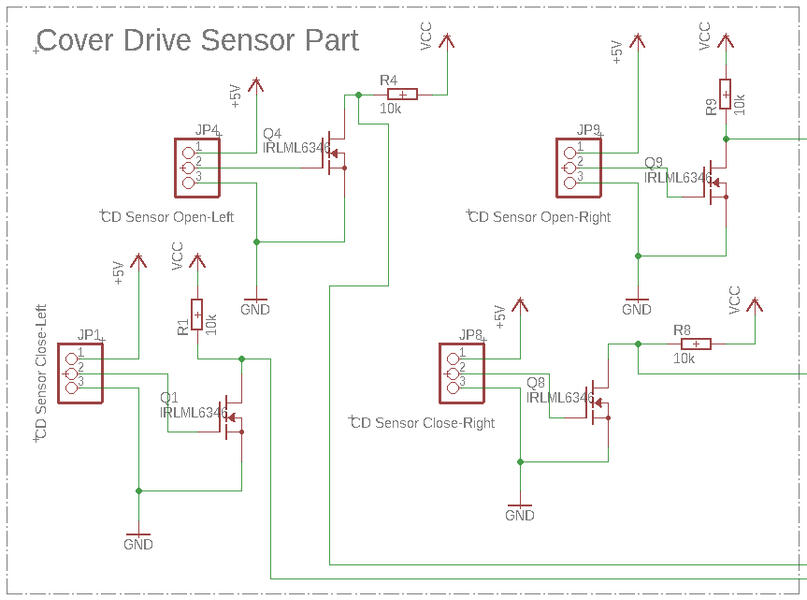 Cover drive sensor part of the schematic