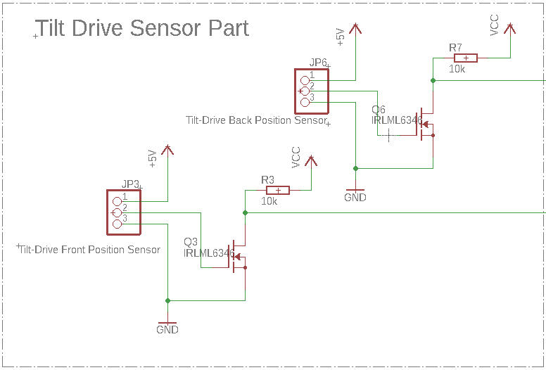 Tilt Drive Sensor Part of the schematic